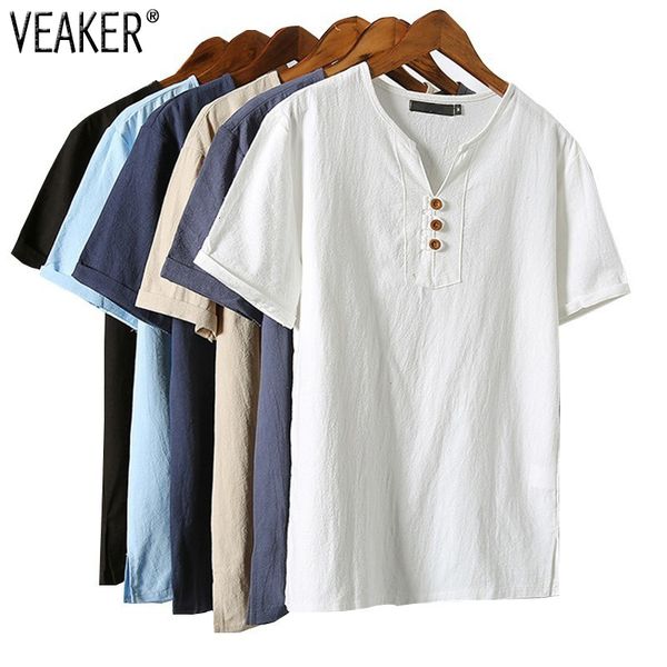 men's t-shirts mens summer breathable linen t shirts male vintage short sleeve t-shirt v-neck tshirt plus size 5xl 230412, White;black
men's t-shirts mens summer breathable linen t shirts male vintage short sleeve t-shirt v-neck tshirt plus size 5xl 230412, White;black
