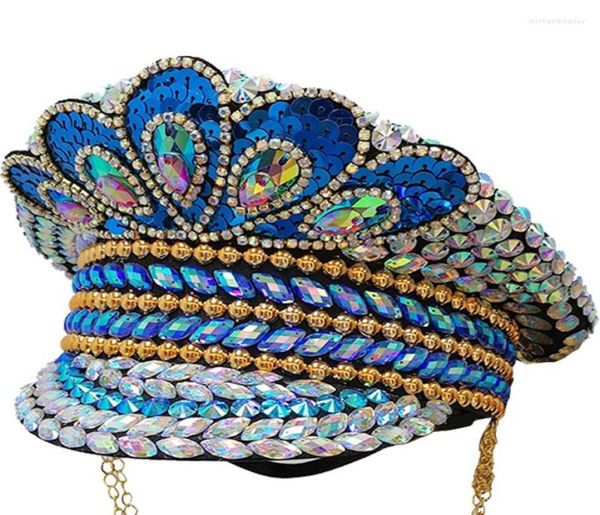 berets fashion handmade captain hats carnival costume performance cap stage dance show festival military hat h0075666144, Blue;gray
berets fashion handmade captain hats carnival costume performance cap stage dance show festival military hat h0075666144, Blue;gray