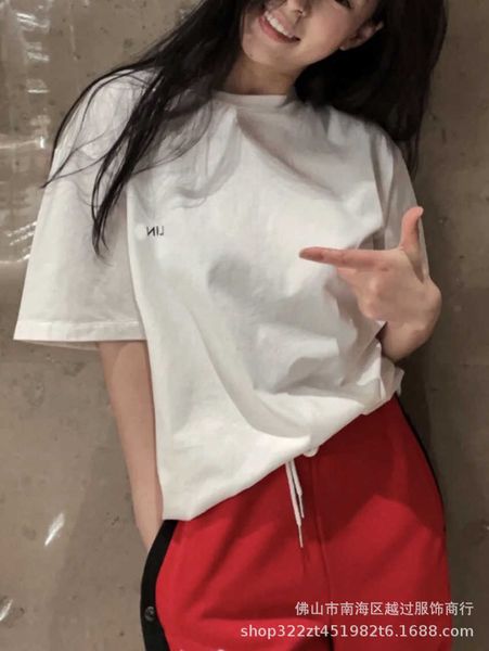 high version 2023 spring/summer new c family simple letter small label printed cotton pullover t-shirt women, White
high version 2023 spring/summer new c family simple letter small label printed cotton pullover t-shirt women, White