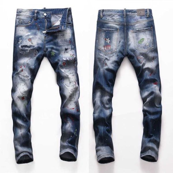 men's jeans men ripped distressed fashion designer slim fit washed motocycle denim pants panelled hip hop biker trousers o1a9, Blue
men's jeans men ripped distressed fashion designer slim fit washed motocycle denim pants panelled hip hop biker trousers o1a9, Blue