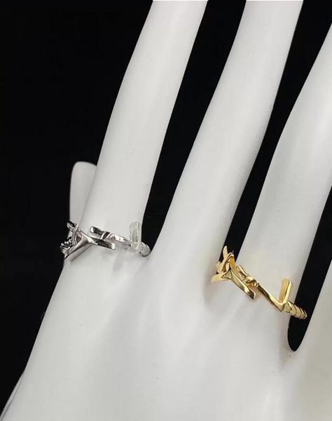 vintage letter pattern designer ring open rings couple for women lady party wedding lovers gift engagement jewelry with box8257228, Silver
vintage letter pattern designer ring open rings couple for women lady party wedding lovers gift engagement jewelry with box8257228, Silver