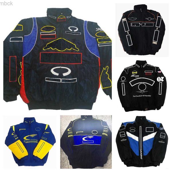 men's jackets f1 formula one racing jacket autumn and winter team full embroidered cotton clothing spot sales 3m412, Black;brown