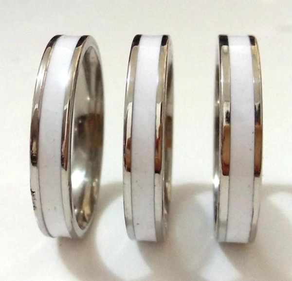 30pcs men women 4mm charm elegant ring classic stainless steel ring white enamel stainless steel comforable ring bithday gift part5313410, Silver
30pcs men women 4mm charm elegant ring classic stainless steel ring white enamel stainless steel comforable ring bithday gift part5313410, Silver