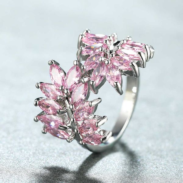 band rings cute pink ring silver color plant leaf rings for women boho female wedding bands romantic engagement ring bride finger jewelry aa
band rings cute pink ring silver color plant leaf rings for women boho female wedding bands romantic engagement ring bride finger jewelry aa