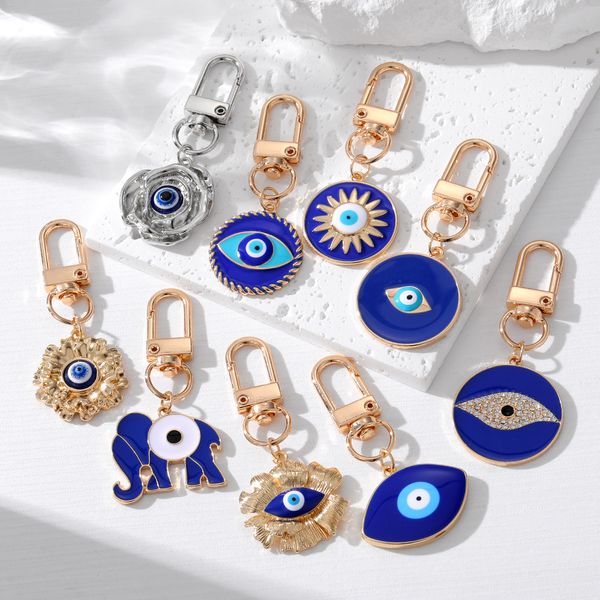 s3559 enamel evil eye round elephant keychains pendant key ring for man woman flower blue eyes keychain, Slivery;golden
s3559 enamel evil eye round elephant keychains pendant key ring for man woman flower blue eyes keychain, Slivery;golden