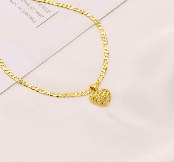 22k solid fine gold finish spacing heart pendant italian figaro link chain necklace 24quot 3 mm 24k yellow2670606, Silver
22k solid fine gold finish spacing heart pendant italian figaro link chain necklace 24quot 3 mm 24k yellow2670606, Silver