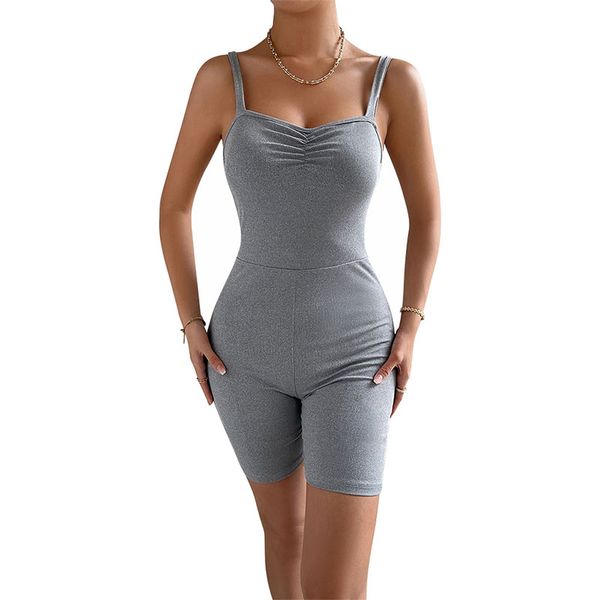 sleeveless spaghetti women's rompers solid slim skinny bodycon shorts pants knitted casual jumpsuits panelled spring summer, Black;white
sleeveless spaghetti women's rompers solid slim skinny bodycon shorts pants knitted casual jumpsuits panelled spring summer, Black;white