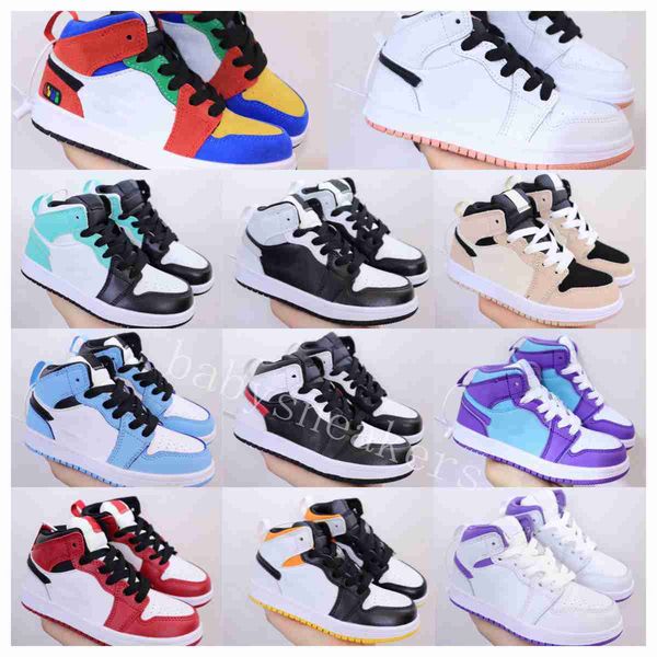 2023 designer infants 1s kids basketball shoes kid shoes game royal scotts obsidian chicago bred sneakers mid multi-color tie-dye baby shoe, Black
2023 designer infants 1s kids basketball shoes kid shoes game royal scotts obsidian chicago bred sneakers mid multi-color tie-dye baby shoe, Black