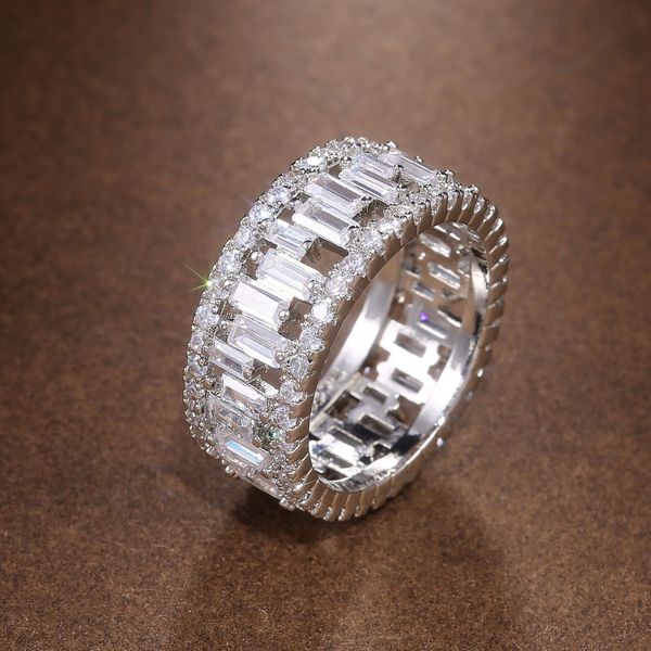 wholesale fashion luxury full circle zircon wedding ring female european and american ring ornament, Silver
wholesale fashion luxury full circle zircon wedding ring female european and american ring ornament, Silver