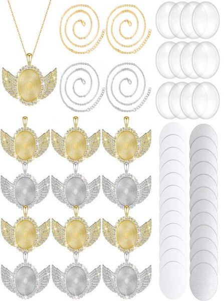 pendant necklaces sublimation wing blank trays set 12 rhinestone bezel round ammep5345774, Silver
pendant necklaces sublimation wing blank trays set 12 rhinestone bezel round ammep5345774, Silver