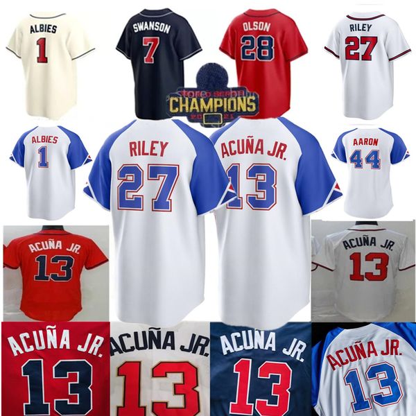 2023 28 matt olson jersey freddie an dansby swanson 10 jones 13 ronald acuna jr. ozzie albies mike soroka 27 riley custom s-4xl baseball jer, Blue;black
2023 28 matt olson jersey freddie an dansby swanson 10 jones 13 ronald acuna jr. ozzie albies mike soroka 27 riley custom s-4xl baseball jer, Blue;black