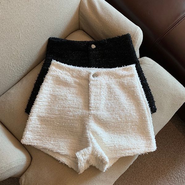 women's shorts women's tweed shorts autumn and winter elegant high waist shorts women's chic solid shorts 230412, White;black
women's shorts women's tweed shorts autumn and winter elegant high waist shorts women's chic solid shorts 230412, White;black