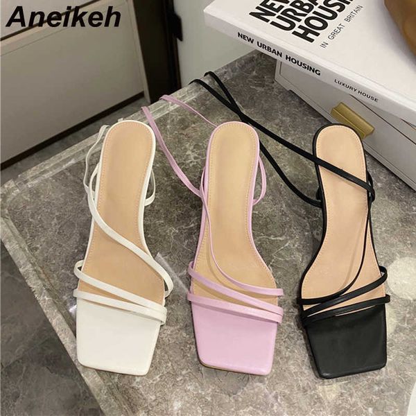 slipper aneikeh 2023 new shoe pu sandal women summer peep toe open party cross-tied gladiator lace-up back strap fashion solid elegant, Black
slipper aneikeh 2023 new shoe pu sandal women summer peep toe open party cross-tied gladiator lace-up back strap fashion solid elegant, Black