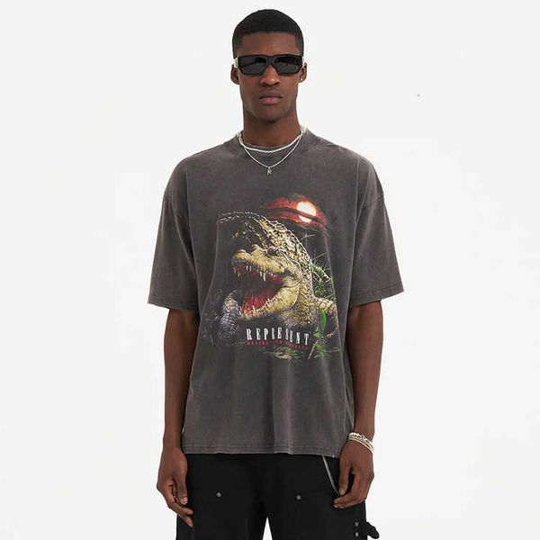 men's t-shirts represent designer fashion crocodile print fashion high street loose relaxed and women's round neck short sleeve t-, White;black
men's t-shirts represent designer fashion crocodile print fashion high street loose relaxed and women's round neck short sleeve t-, White;black