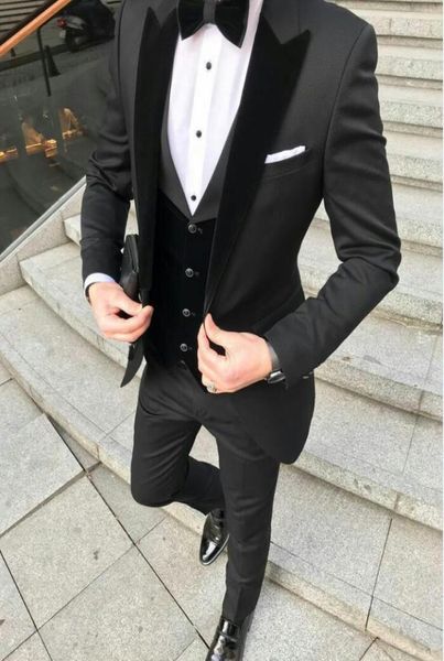 black groom tuxedos men wedding suits velevt peaked lapel man blazer jacket 3 piece groomsmen wear custom made evening prom party 2212810, Black;gray
black groom tuxedos men wedding suits velevt peaked lapel man blazer jacket 3 piece groomsmen wear custom made evening prom party 2212810, Black;gray