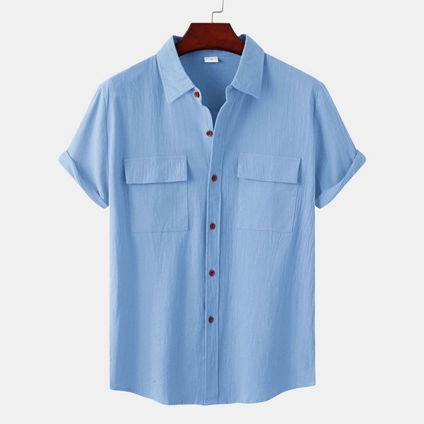 men's casual shirts double pocket cotton linen shirt men's summer short sleeve casual button down shirt men's beach holiday b, White;black
men's casual shirts double pocket cotton linen shirt men's summer short sleeve casual button down shirt men's beach holiday b, White;black