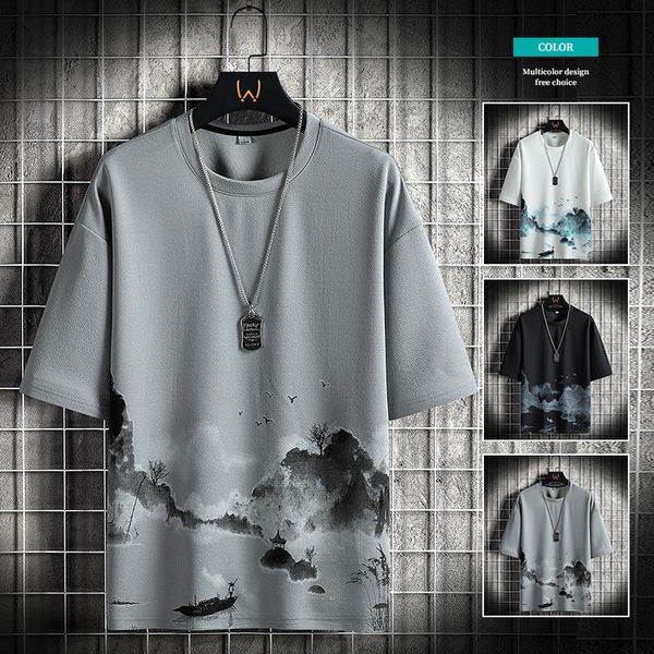 men's tshirts 223 summer harajuku print op ees short sleeve casual s breathable linen fabric round neck shirt 23412, White;black
men's tshirts 223 summer harajuku print op ees short sleeve casual s breathable linen fabric round neck shirt 23412, White;black