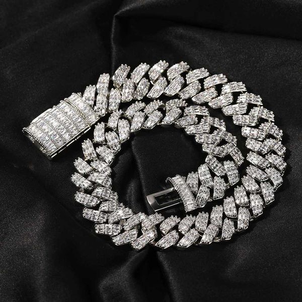 male jewelry iced out bling triple row rectangle cubic zirconia cz 19mm cuban link chain hip hop necklace, Silver
male jewelry iced out bling triple row rectangle cubic zirconia cz 19mm cuban link chain hip hop necklace, Silver