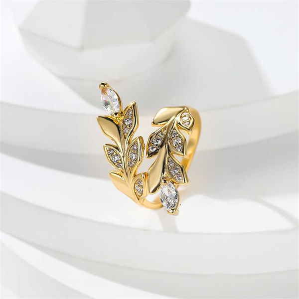 band rings dainty plant tree leaf ring gold color small crystal stone cocktail rings for women wedding bands luxury engagement ring jewelry, Silver
band rings dainty plant tree leaf ring gold color small crystal stone cocktail rings for women wedding bands luxury engagement ring jewelry, Silver