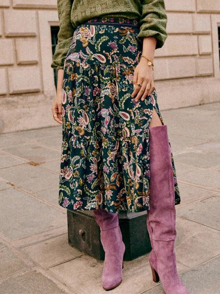 skirts women's high waist sewn leather french vintage paisley flower print women's midi jupe 230412, Black
skirts women's high waist sewn leather french vintage paisley flower print women's midi jupe 230412, Black