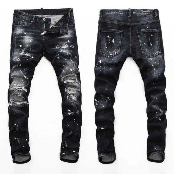 men's jeans men ripped distressed fashion designer slim fit washed motocycle denim pants panelled hip hop biker trousers 0rvu, Blue
men's jeans men ripped distressed fashion designer slim fit washed motocycle denim pants panelled hip hop biker trousers 0rvu, Blue