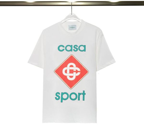 ca322 classical white casa sport designer t shirt summer short sleeve casablanca men women tshirt tee mens clothes, White;black
ca322 classical white casa sport designer t shirt summer short sleeve casablanca men women tshirt tee mens clothes, White;black