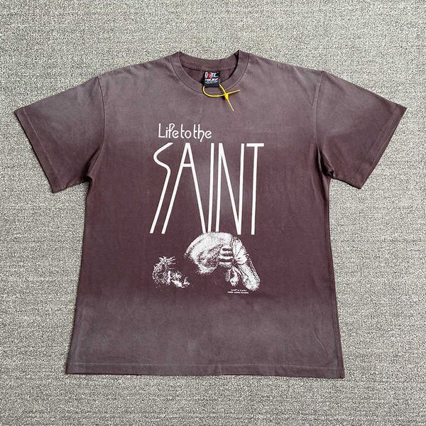 designer fashion t shirt saint michael american high street washed old vintage short sleeve summer t-shirt for men and women, White;black
designer fashion t shirt saint michael american high street washed old vintage short sleeve summer t-shirt for men and women, White;black