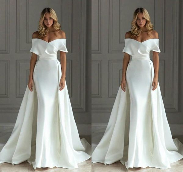 new arrival simple elegant plus size mermaid wedding dresses off shoulder sweep train bridl gowns wedding dress vestido de n9425292, White
new arrival simple elegant plus size mermaid wedding dresses off shoulder sweep train bridl gowns wedding dress vestido de n9425292, White