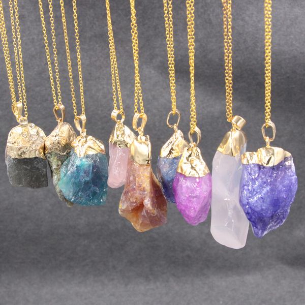 natural irregular crystal rough stone pendant necklaces mens womens phnom penh sweater chain necklace jewelry in bulk, Silver
natural irregular crystal rough stone pendant necklaces mens womens phnom penh sweater chain necklace jewelry in bulk, Silver