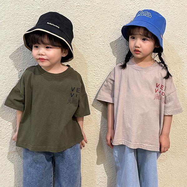 t-shirts 5170b children's short sleeve t-shirt summer simple fashion boys' t-shirt pure cotton letter girls' bottom shirt 230, Blue
t-shirts 5170b children's short sleeve t-shirt summer simple fashion boys' t-shirt pure cotton letter girls' bottom shirt 230, Blue