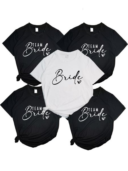 womens tshirt team bride heart evjf hen party women gropu tshirt girl wedding female tee camisetas mujer black pink white clothes 230411
womens tshirt team bride heart evjf hen party women gropu tshirt girl wedding female tee camisetas mujer black pink white clothes 230411