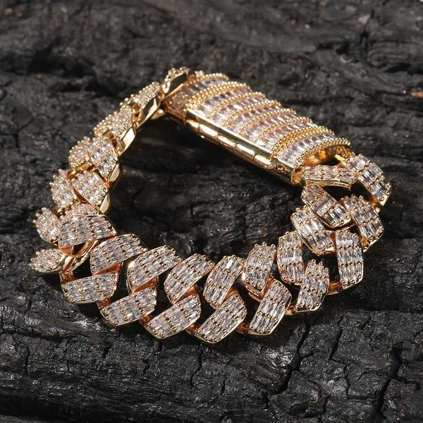 in stock hip hop men jewelry rock punk big heavy triple cz 19mm width chunky cuban chain bracelet, Silver
in stock hip hop men jewelry rock punk big heavy triple cz 19mm width chunky cuban chain bracelet, Silver