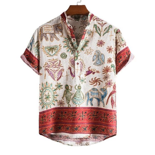 mens tshirts summer man tshirts ethnic style printing short sleeve casual streetwear stand collar cotton loose hawaiian shirt 230412, White;black
mens tshirts summer man tshirts ethnic style printing short sleeve casual streetwear stand collar cotton loose hawaiian shirt 230412, White;black