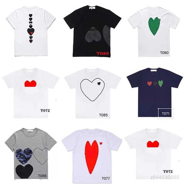 men's t-shirts play designer casual women's des badge quality print short sleeve t-shirt couple hearts tshirt 4zcf, White;black
men's t-shirts play designer casual women's des badge quality print short sleeve t-shirt couple hearts tshirt 4zcf, White;black