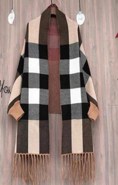 autumnwinter warm cashmere scarf women with sleeves dual cape capa pashmina tassel heavy coat khaki plaid8675720, Blue;gray
autumnwinter warm cashmere scarf women with sleeves dual cape capa pashmina tassel heavy coat khaki plaid8675720, Blue;gray