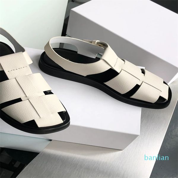 women the row fisherman sandals leather seamless strap adjustable buckle closure, Black
women the row fisherman sandals leather seamless strap adjustable buckle closure, Black