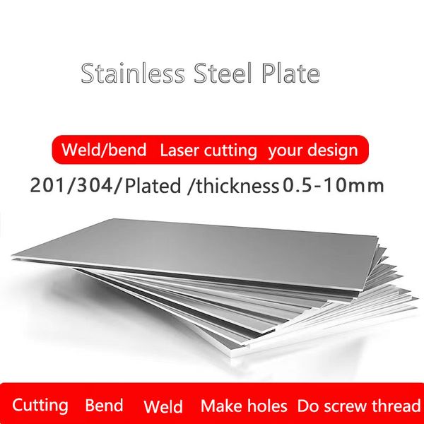 2pcs SUS304 Stainless Steel Sheets Thick 0.5mm 300*300mm Square Plate Bending Welding Processing
2pcs SUS304 Stainless Steel Sheets Thick 0.5mm 300*300mm Square Plate Bending Welding Processing