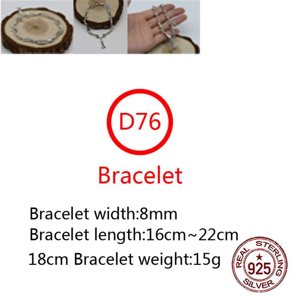 d76 s925 sterling silver bracelet fashion letter personalized retro cross tail punk hip hop style lover gift, Golden;silver
d76 s925 sterling silver bracelet fashion letter personalized retro cross tail punk hip hop style lover gift, Golden;silver