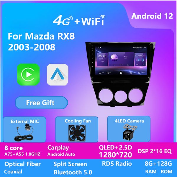 2din video android 12 4g wifi car radio multimedia dvd player gps navigation for mazda rx8 2003-2008 stereo 2.5d ips head unit carplay
2din video android 12 4g wifi car radio multimedia dvd player gps navigation for mazda rx8 2003-2008 stereo 2.5d ips head unit carplay