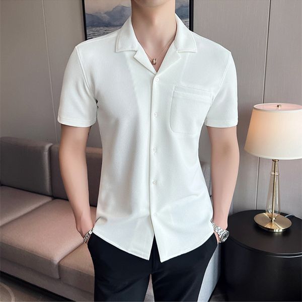 men's casual shirts summer british style men's casual short sleeve/men's slim fit v-neck lce silk casual shirt plus size s-3x, White;black
men's casual shirts summer british style men's casual short sleeve/men's slim fit v-neck lce silk casual shirt plus size s-3x, White;black