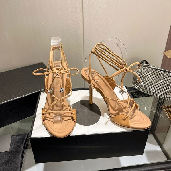 stiletto heel sandals dress shoes women's summer luxury designer sandals leather lace-up shoes, Black
stiletto heel sandals dress shoes women's summer luxury designer sandals leather lace-up shoes, Black