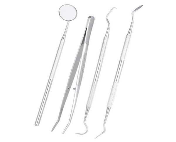 4pcspack dental hygiene tools kit dentist set dental probe mirror sickle scalers tweezers stainless steel teeth care cleaning4211658
4pcspack dental hygiene tools kit dentist set dental probe mirror sickle scalers tweezers stainless steel teeth care cleaning4211658