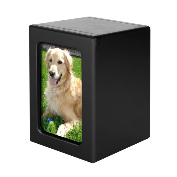 Solid Wooden Pet Urns Factory Sale Urn Box Luxury Cat And Dog Urn Box With Custom Photo