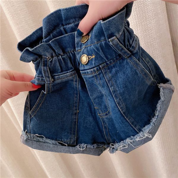 shorts summer girls fashioin jeans denim 230412, Black