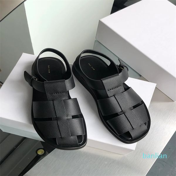 designer the row sandals french lady leather toe clip square kitten heel luxury casual comfortable outdoor party slippers awv1, Black
designer the row sandals french lady leather toe clip square kitten heel luxury casual comfortable outdoor party slippers awv1, Black