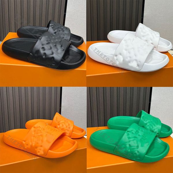 waterfront mule slippers black embossed rubber slides beach sandals men women fashion white orange green blue summer shoes size 35-45
waterfront mule slippers black embossed rubber slides beach sandals men women fashion white orange green blue summer shoes size 35-45