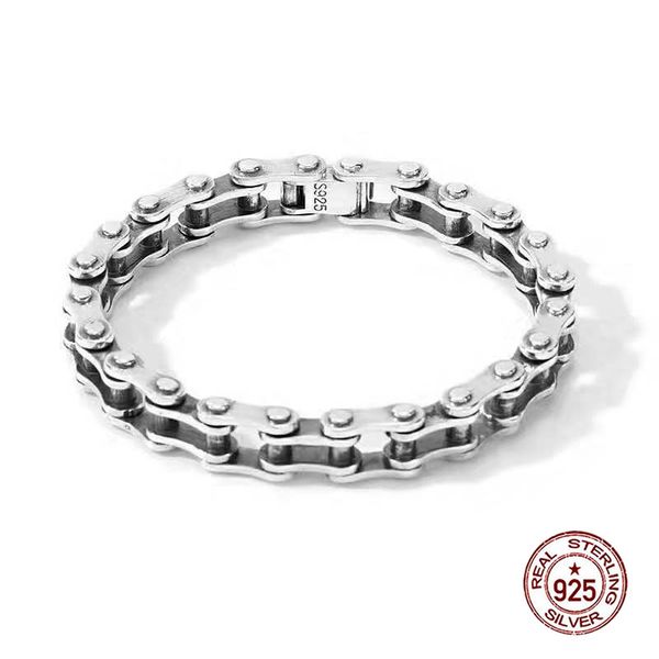 d140 s925 sterling silver bracelet fashion letter personalized vintage bicycle chain punk hip hop jewelry style lover gift, Golden;silver
d140 s925 sterling silver bracelet fashion letter personalized vintage bicycle chain punk hip hop jewelry style lover gift, Golden;silver