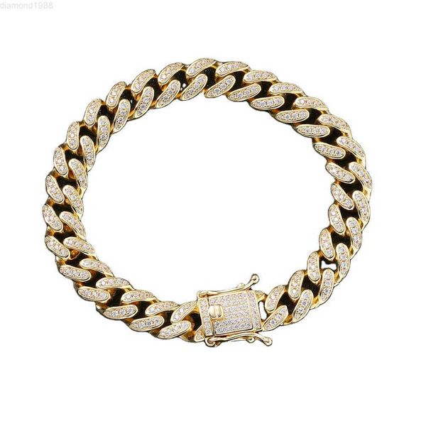 real gold plated bangles full iced out bracelet miami cuban link chain mens cuban link bracelet, Silver
real gold plated bangles full iced out bracelet miami cuban link chain mens cuban link bracelet, Silver