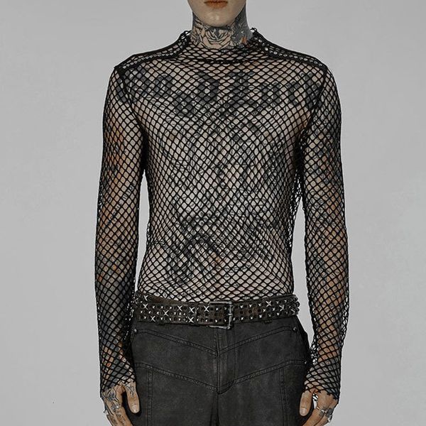 men s t shirts punk gauze rough edges slim t shirt long sleeve black spring and summer t shirts for men 230411, White;black
men s t shirts punk gauze rough edges slim t shirt long sleeve black spring and summer t shirts for men 230411, White;black