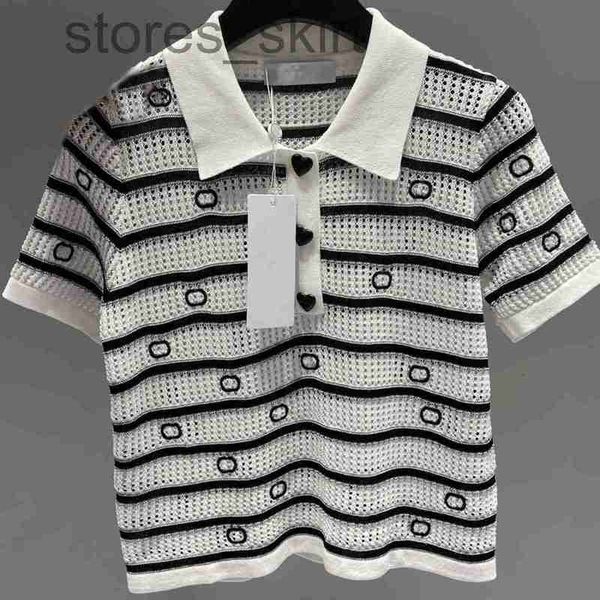 women's knits & tees designerwomen knits letters design short sleeve tees hollow out embroidery lapel neck apparel tide clothing 82mn, White
women's knits & tees designerwomen knits letters design short sleeve tees hollow out embroidery lapel neck apparel tide clothing 82mn, White